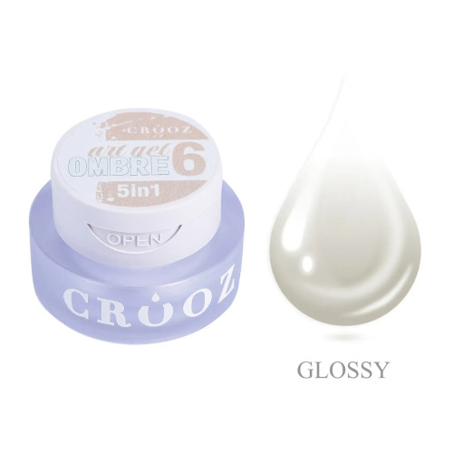 Гель фарба Crooz 5в1 Art gel ombre 3мл, № 6 Гель фарба Crooz 5в1 Art gel ombre 3мл, № 6